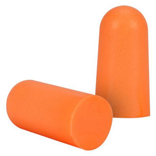 Bouchons d'oreille coniques jetables Mega Bullet - Orange - Polyuréthane - 38 dB - Usage unique - CE