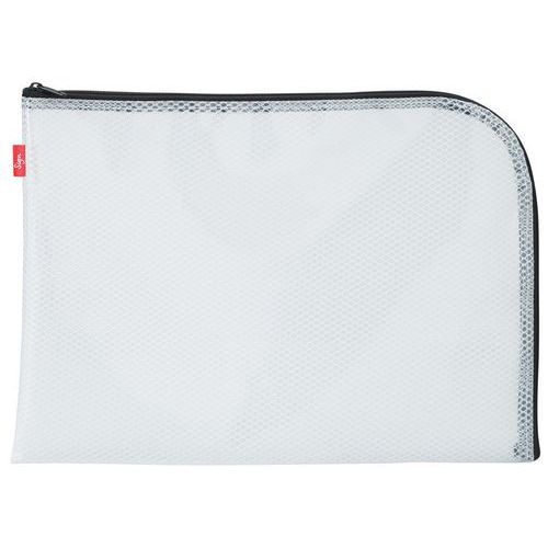 Sign - Pochette A4 Eva Mesh Blanche - Résistante et Transparente - Idéale Rangement