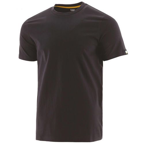Caterpillar - T-shirt de travail Essentials Noir MC - Taille M - Coton & Polyester 180g/m² - Confort Durable