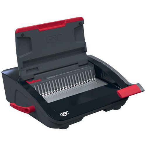 GBC - Perforelieuse manuelle CombBind CB20 - 20 feuilles perforées, 330 reliées - Noir - Pour A4