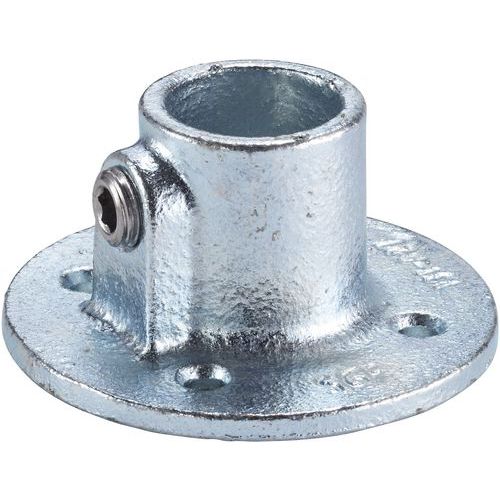 Mottez - Connecteur d'assemblage pour barrière temporaire - Acier galvanisé Ø 27mm - Intérieur/Extérieur - Raccord à emboîter