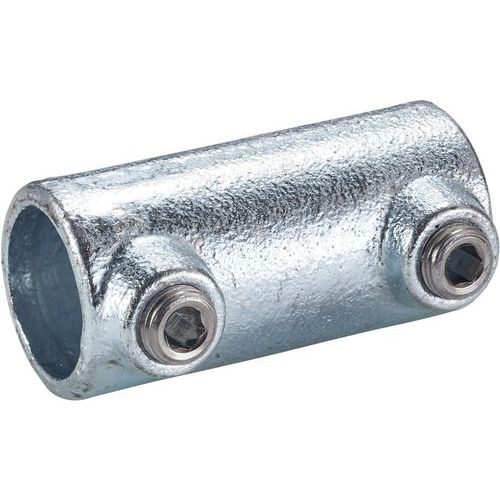 Mottez - Raccord d'assemblage pour barrière temporaire - Acier galvanisé Ø 27mm - Intérieur/Extérieur - Fixation à emboîter