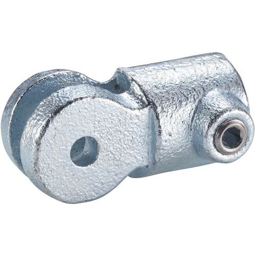 Mottez - Connecteur Raccord pour Barrière Temporaire - Acier Galvanisé 27mm - Intérieur/Extérieur - Fixation à Emboîter