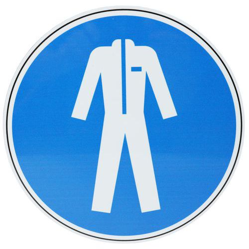 Panneau Vêtements De Protection Obligatoires Aluminium 200mm