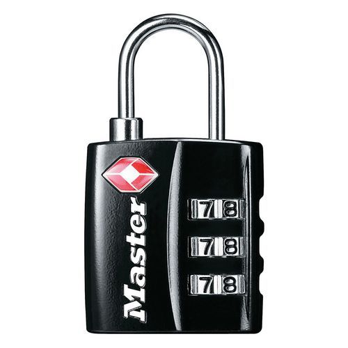 Lot de 4 - Cadenas Tsa 4680eurdblk - Master Lock