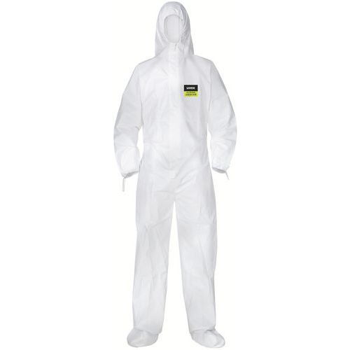Uvex - Combinaison de travail à usage unique - Blanc - Type 5/6 - Taille 3XL - Protection Corps - Polypropylène