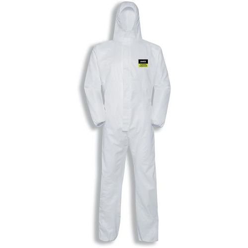 Uvex - Combinaison de travail à usage unique Classic - Blanc - Type 5/6 - Taille M - Protection Corps