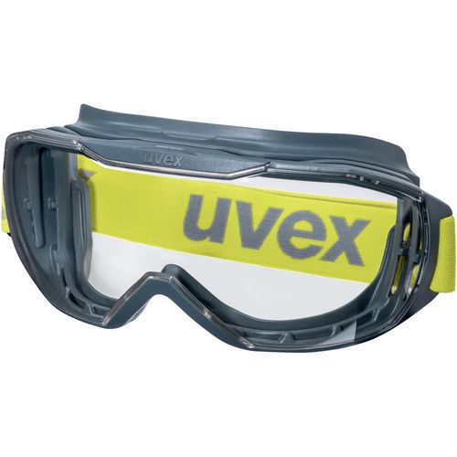 Uvex - Lunettes-masques étanche Extreme Mégasonic - Gris/jaune - Polycarbonate - Norme EN 166