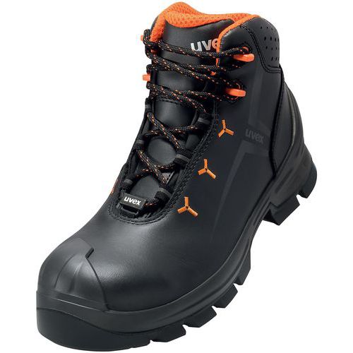 Uvex - Bottes de sécurité hautes Macsole S3 PU - Noir - Pointure 39 - Embout 200J Antistatique Amagnétique