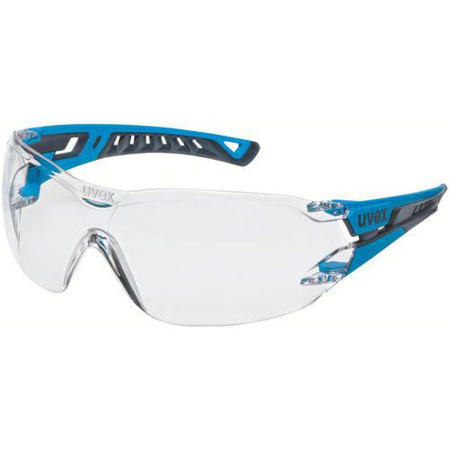 Uvex - Lunettes de protection Pheos NXT - Polycarbonate - Noir/Bleu - EN 166 - 25g