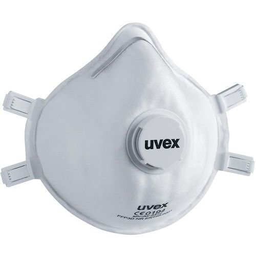 Uvex - Masque FFP3 Silv-Air Classic 2312 - Boîte de 15 - Avec soupape - Protection Respiratoire