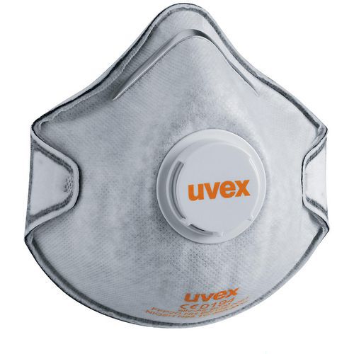 Uvex - Masque FFP2 Silv-Air Classic 2220 - Boîte de 15 - Blanc - Protection Respiratoire Confortable