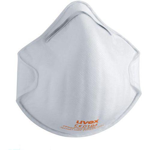 Uvex - Masque FFP2 Silv-Air Classic 2200 - Boîte de 20 - Protection Respiratoire Confortable