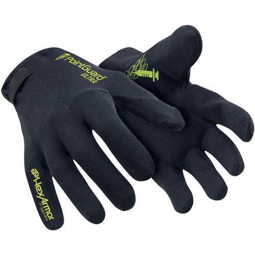 Hexarmor - Gants de protection PointGuard Ultra 6044 - Taille 10 - Nylon Noir - Norme CE