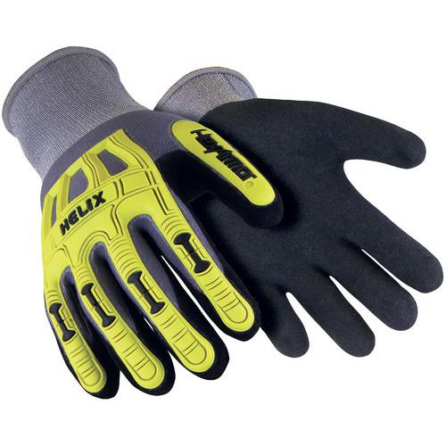 Hexarmor - Gants de protection Helix 1095 - Taille 9 - Anti-impacts, écran tactile, nitrile