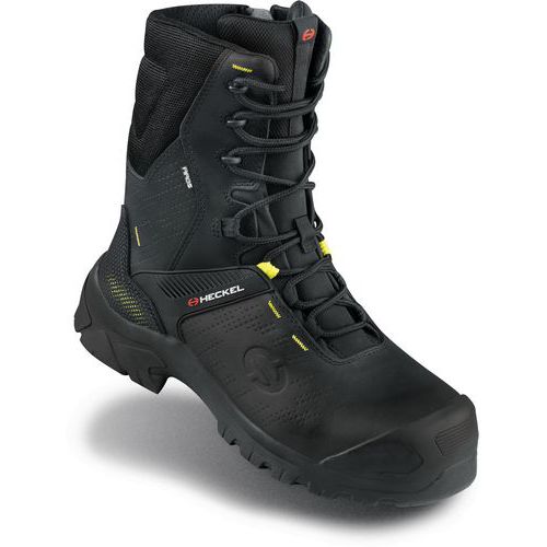 Uvex - Chaussures de sécurité Macexplore 3.0 Ranger zipper S3 Hautes - Noir/Jaune - Pointure 40 - Amagnétique et Antistatique