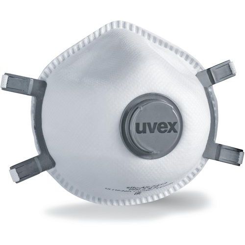 Uvex - Masque de protection Silv-Air Exxcel 7312 FFP3 - Blanc - Avec soupape - Norme EN 149