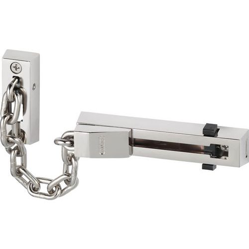 Abus - Chaine de Porte SK66 Luxe Chrome - Acier - 111mm - Sécurité Renforcée