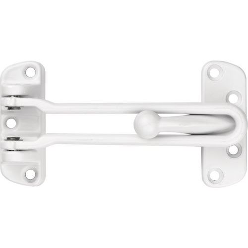 Abus - Entrebailleur Rigide de Porte Blanc SPN110-21 W CL - Acier - 125mm Longueur - Sécurité Renforcée