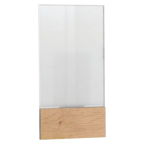 Support signalisation Woody A6 Chêne Plexiglas - Intérieur - 105x148mm - Design Élégant