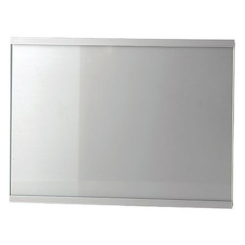 Support signalisation Plano A6 horizontal Aluminium Gris 105x148mm - Panneau Rectangle Intérieur