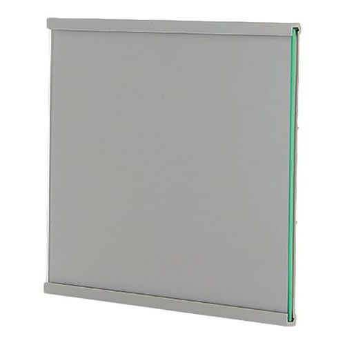 Support signalisation Plano Carré 15x15 Aluminium Gris - Intérieur - 15x15 cm - Durable et Pratique