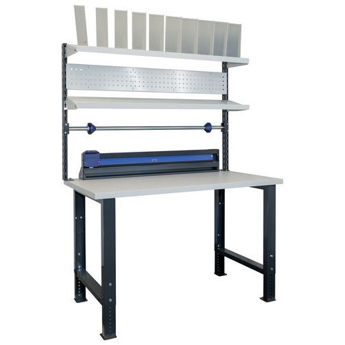 Poste De Travail Et Emballage+porte Rouleau Et Coupe