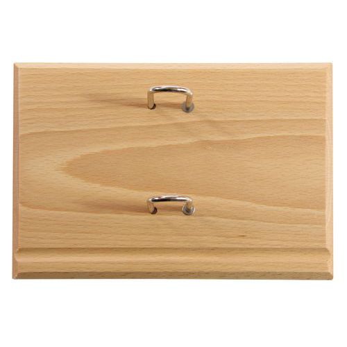 Exacompta - Socle Bloc Bois Luxe Chêne pour Bloc-pratic - Télétravail - 195x145x3 cm
