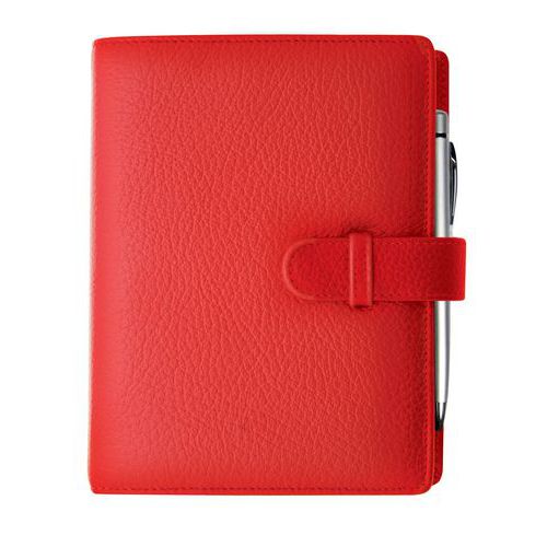 Organiseur 17 Cuir Cali - 15x19cm - Rouge