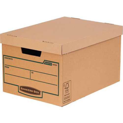 Lot De 10 Grandes Caisses D'archivage Bankers Box Earth