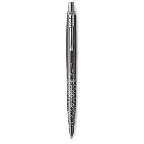 Parker - Stylo Bille Jotter Édition Spéciale Paris - Gris - Encre Bleue - Pointe Moyenne Rétractable