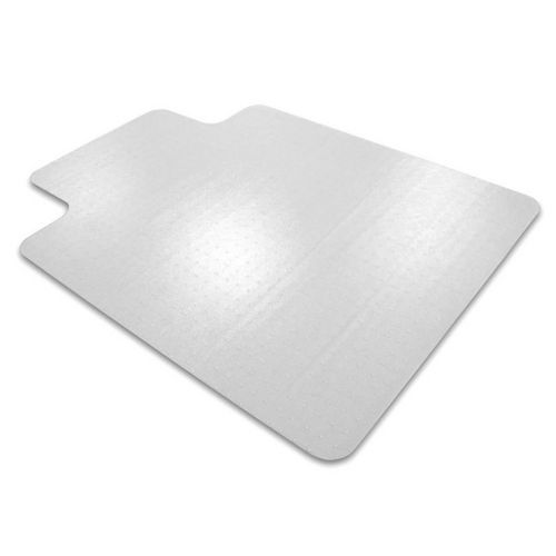 Floortex - Tapis Protège Sols Polycarbonate 120x90 cm - Gris Transparent - Pour Moquette - Anti-Usure