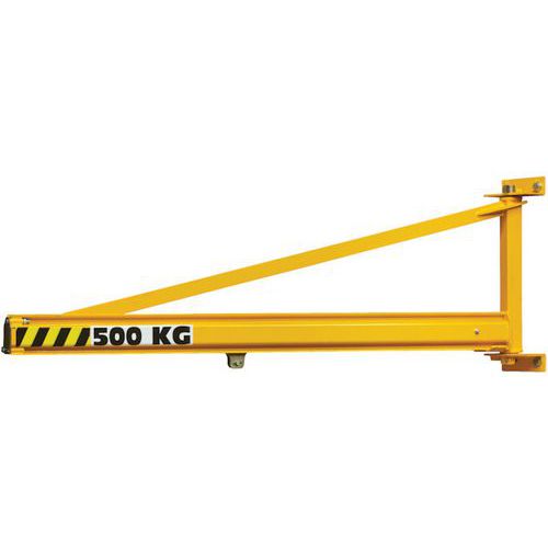 Potence murale à tirant supérieur - Rail creux portée 7m - Huchez