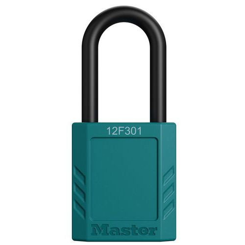 Master Lock - Cadenas de consignation anse nylon - Turquoise - Sécurité durable