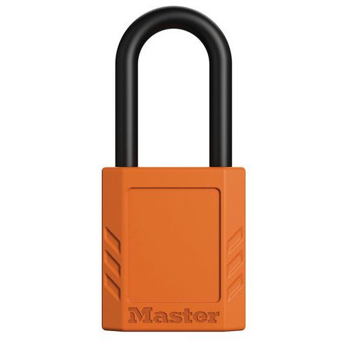 Master Lock - Cadenas de consignation diélectrique - Anse Nylon Orange - Sécurité Électrique