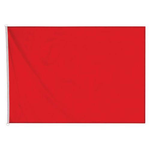 Pavillon Baignade Interdite 125 x 150 cm - Polyester Rouge - Signalisation Sécurité Plage
