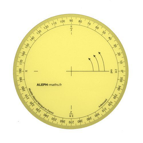 Rapporteur Géométrique Ã˜ 86 Mm Plastique Incassable Souple