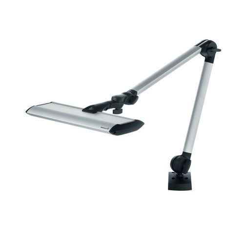 Waldmann - Lampe LED TANEO sur bras articulé - 1500 lm - Blanc froid 4000K - Aluminium Gris/Argent - 23W