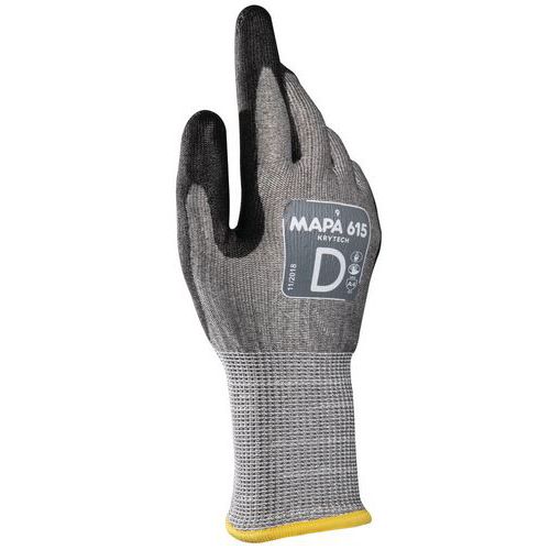 Mapa Professional - Gants anticoupures Krytech 615 T9 - Taille 9 - Protection niveau D - Écran tactile