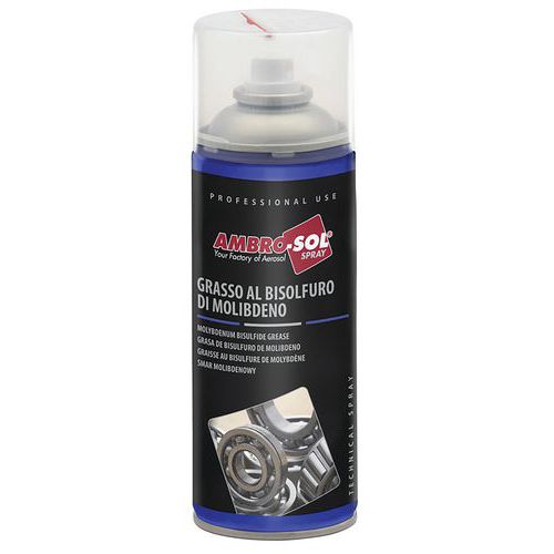 Ambro Sol - Graisse Bisulfure Molybdène Aérosol - 400 ml - Haute Performance Anti-Friction