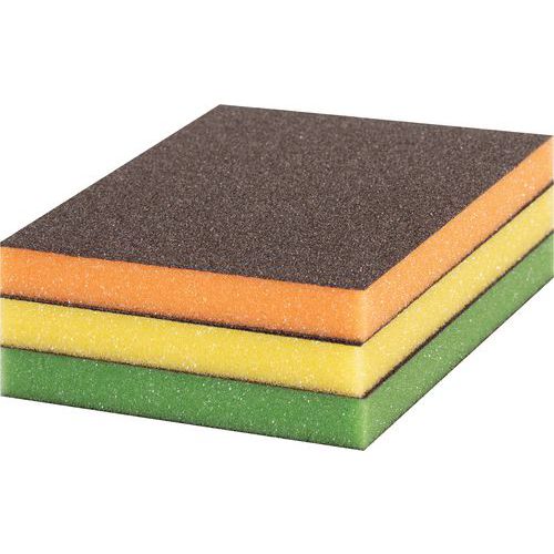 Bosch - Éponges abrasives Expert S478 - Lot de 3 - Grain Fin - Pour Bois et Peinture - Extraction Efficace