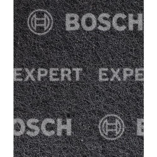 Bosch - Rectangle Non-tissé Expert N880 - 115 x 140 mm - Grain Moyen - Finition Bois et Peinture