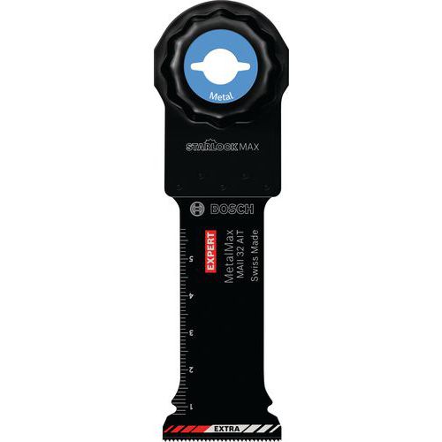 Bosch - Lames Plongeantes Expert Extra Métal StarlockMax - 10 Lames 70x32mm - Pour Métal Robuste