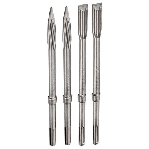 4 Burins Sds Max Pro 2 Burins Plats Et 2 Burins Pointus