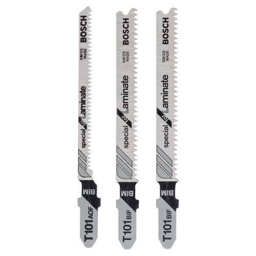 Bosch 10 Kit De 3 Lames De Scie Sauteuse Spécial Panneaux Laminés - Bosch
