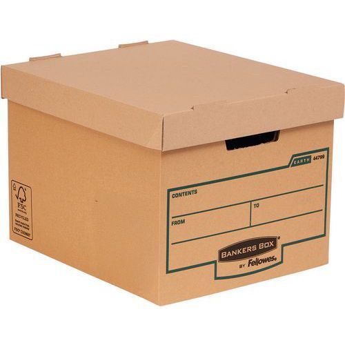 Lot De 10 Caisses D'archivage Résistantes Bankers Box Earth