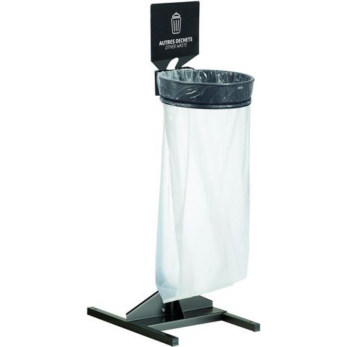 Rossignol Pro - Support sac Ecollecto Essentiel - 110L Gris - Métal Résistant - Intérieur/Extérieur