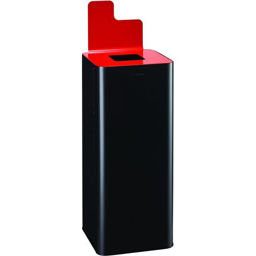 Borne De Tri Avec Sticker Couvercle Solstice - 60l - Rouge