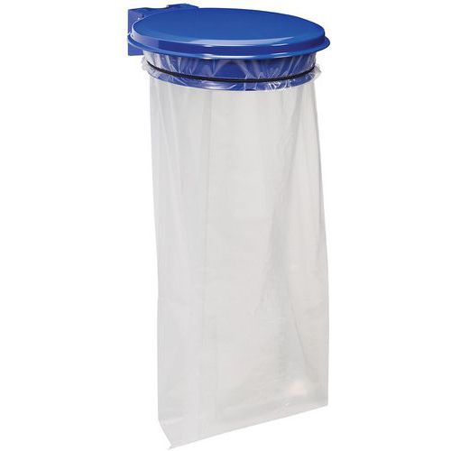 Rossignol Pro - Support sac mural Collecmur Essentiel - Métal Bleu - Grande capacité (+90L) - Ouverture basculante