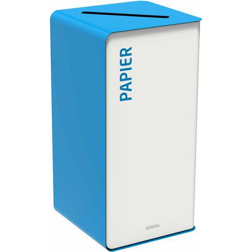 Borne De Tri Support Sac Cubatri - Papier - 75l - Blanc